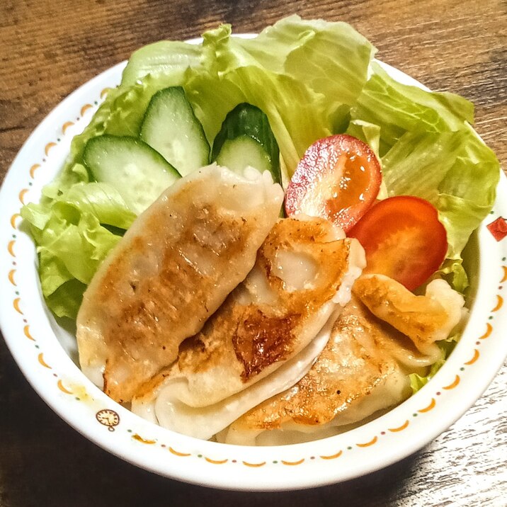 簡単サラダ！！餃子Deサラダ